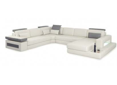 Designer Wunnlandschaft Sofa Canapé Ecksofa Polster Wunnlandschaft U-Form