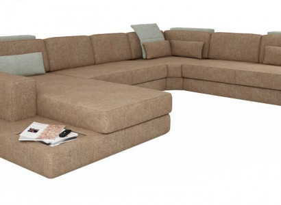 U-Form Polster Canapéen Textil Design Canapé Eckssofa Wunnlandschaft Sofa Nei