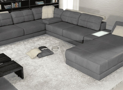 Wunnlandschaft Ecksofa Lieder Eck Sofasen Nei U-Form Sofa Canapé Polster Këschten Nei