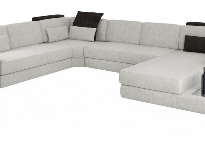 Textil-Couch Wohnlandschaft U-Form Design Modern Eck-Sofa Design