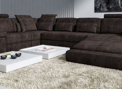 Textilsofa Ecksofa U-Form Modern Sofa Liedersefa Ecksofa Gepolstert Wunnen Landschaft
