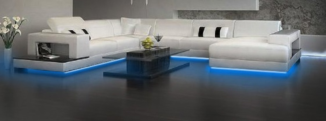 Wunnlandschaft Couch Polster Eck Garnitur Designer Ledersofa Grouss Sofa Neit