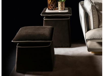 Hocker Fousshocker Ottoman Sëtzocker Sëtzpouf Wunnzëmmer Designer arredoclassic