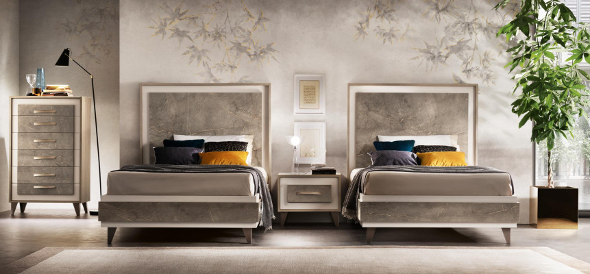 Polsterbett Better Bett Polster Holz Designer Hotel Design arredoclassic 120 cm