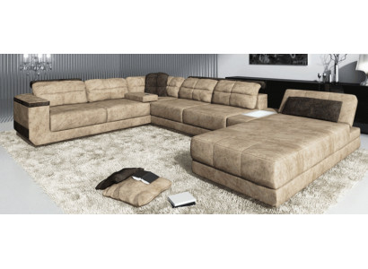 Wunnlandschaft Canapé Polster Ecksofa Liederbeni Designer Sofa U-Form Couchen Nei