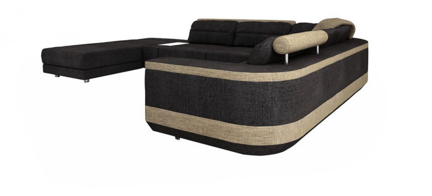 Design Canapé Ecksofa Wunnlandschaft Sofa U-Form Polster Canapéen Textil Canapéen