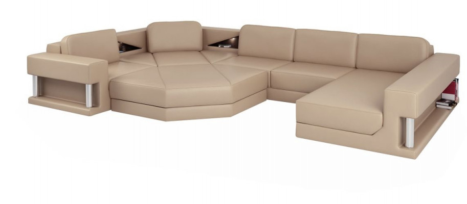 Ecksofa Sofa Couch Polster Garnitur Lieder Sofas Eck Wunnlandschaft U Form XXL