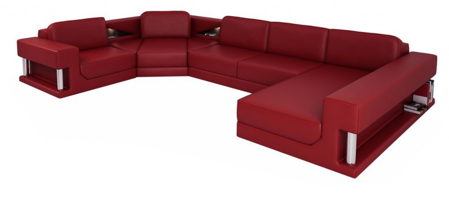 U-Form Sofa Canapé Polstersofa Wunnlandschaft Design Eckssofa Lieder Polster Nei