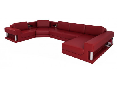 U-Form Sofa Canapé Polstersofa Wunnlandschaft Design Eckssofa Lieder Polster Nei