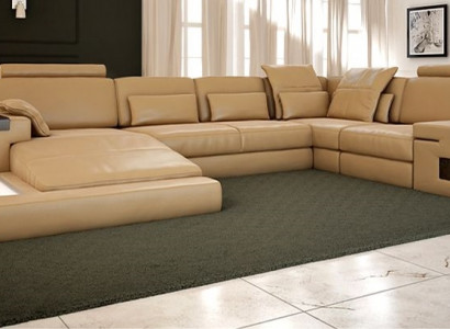 Design Polster Modern Lieder Bettfunktioun nei Stoff Ecksofa U-Form Sofa Couch