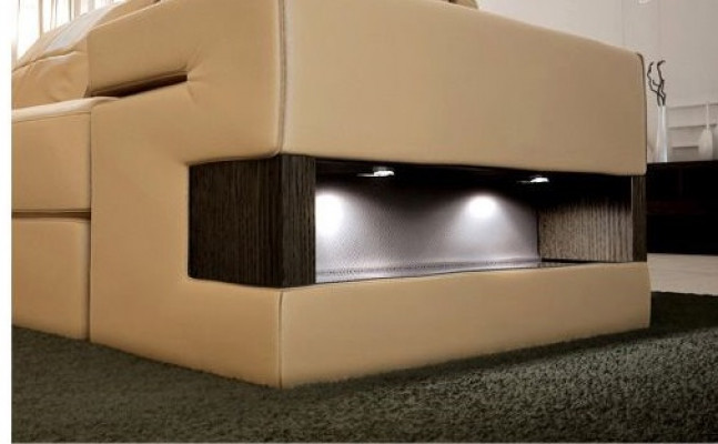 Design Polster Modern Lieder Bettfunktioun nei Stoff Ecksofa U-Form Sofa Couch