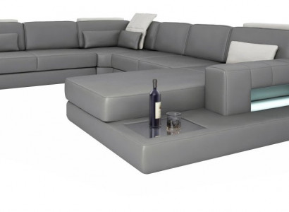 Sofaen Grom Nei Sofa U-Form Stoffsofa Couch Wunnlandschaft Design Modern Lieder