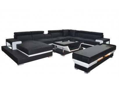 Design Liederpolstersëtz Ecksëtzgrupp Couch Designer Garnitur