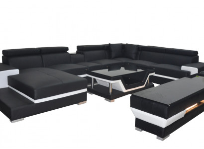 Design Liederpolstersëtz Ecksëtzgrupp Couch Designer Garnitur