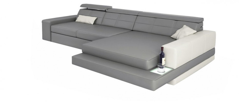 XXL Canapé Ecksofa Lieder Wunnlandschaft Sofa Design Modern Sofa L-Form