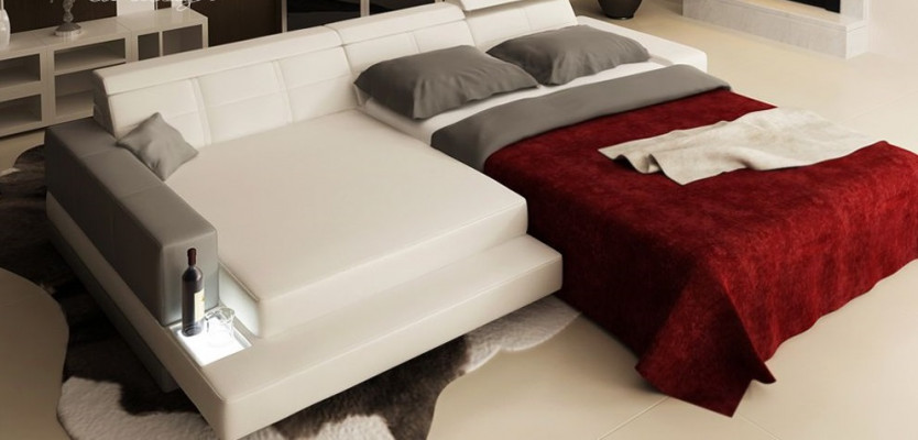 Design Eckcouch L-Form Kanapé Polster Stoff Luxus-Wunnzëmmer-Couch Sëtzbänk