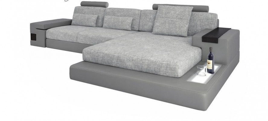 Design Eckcouch Lieder L-Form Moderne Stil Couch Polstermöbel Wunnzëmmer Neit