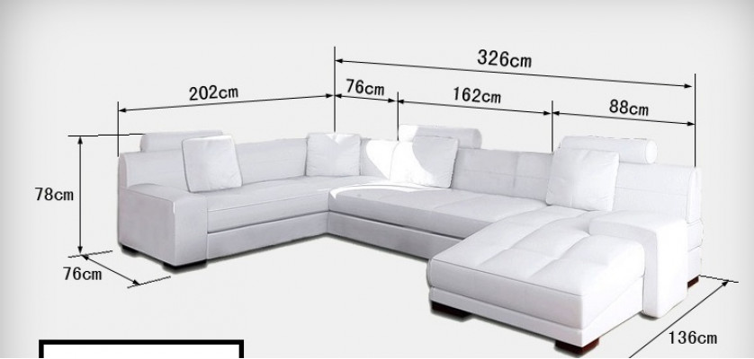 Ledersofa mat USB Wunnlandschaft Ecksofa Eck Garnitur Design Modern Sofa A1111