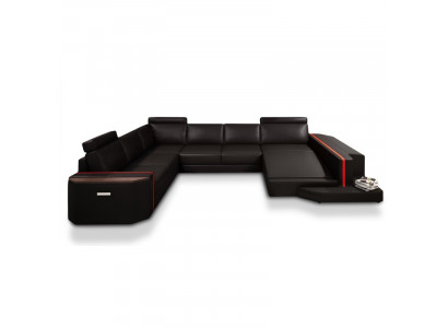 Elegant U-fërmegt Polstersofa Modernen Design fir stilvoll Wunnraim