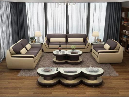 Soffagarnitur 321 Dësch Hocker Sideboard Wunnlandschaft Couchen Sofa Canapé 7tlg.