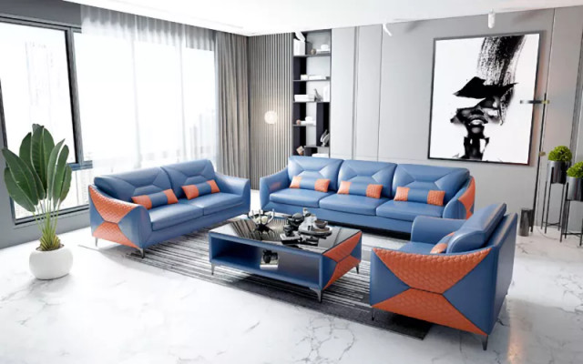 Modern Sofa Sofagarnitur 321 Sëtz Couchtisch Garnituren Lieder Grupp 4tlg