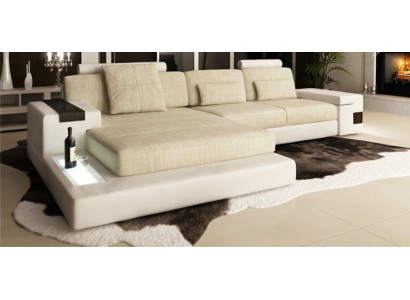 L-Form Bettfunktioun Canapé Lieder Sofaen Couchen Schlof Sofa Design Eckssofà