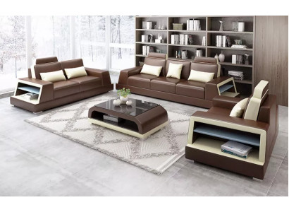 Design Sofa Sofagarnitur 321 Sëtz Couchtisch Garnituren Lieder Set Grupp 4-teileg