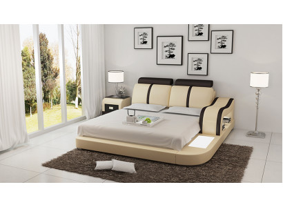 Hervorragend multifunktionellt Designer-Doppebett fir Schlofzëmmer
