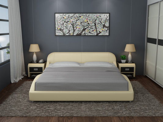 Modern Eleganz fir Äert Schlofzëmmer Dat impressionnant neit Duebelbett