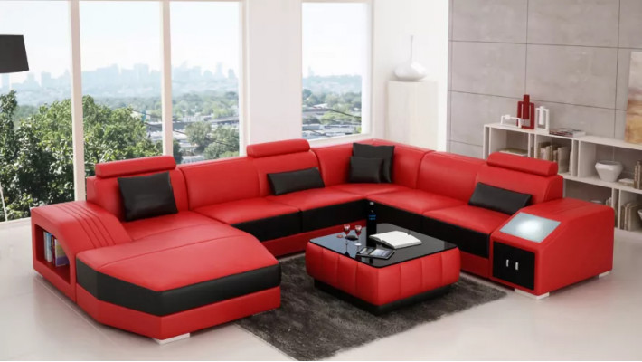Liederdivan Designer Divan Ecke Sofa U-Form Modernen Divan Liederdivan Ecke Sofa Polster