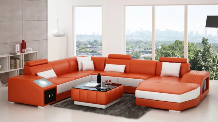 Liederdivan Designer Divan Ecke Sofa U-Form Modernen Divan Liederdivan Ecke Sofa Polster