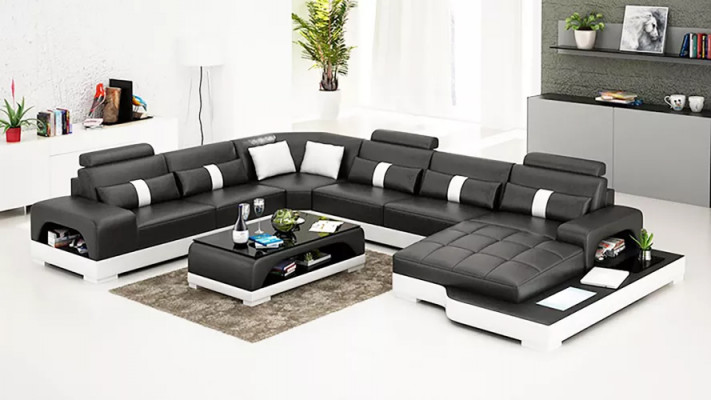 Eckcouch Sofa Polster Eckgrupp Wohnlandschaft Ledersofa Couchen Sofas U-Form