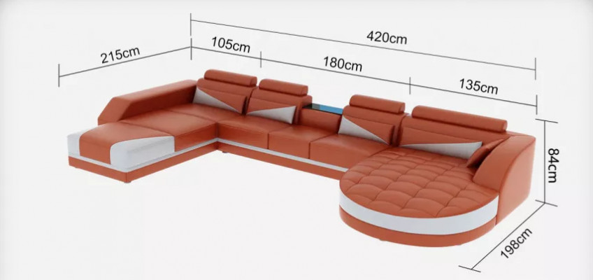 Eckgarnitur Sofa Polster Eckgruppé Wunnlandschaft Ledersofa Couchen Sofaen 2tlg.