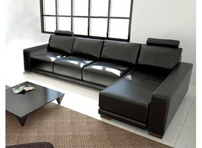 Ledercouch Couch Wunnlandschaft Ecksofa Eckgarnitur Design Modern Sofa A1121C