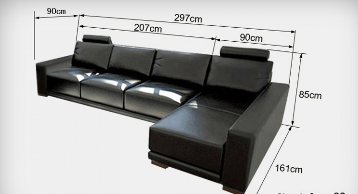 Ledercouch Couch Wunnlandschaft Ecksofa Eckgarnitur Design Modern Sofa A1121C