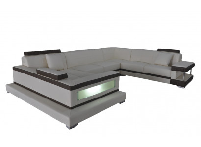 Ecksofa Design Polster Lieder Eckcouch Eckgarnitur Sofa Wunnlandschaft mat USB