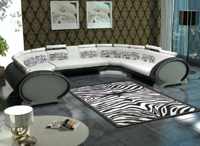 U-fërmeg Couch Sëtzkëssen Eck Lieder Ecksofa Modern Designer Couchë + USB