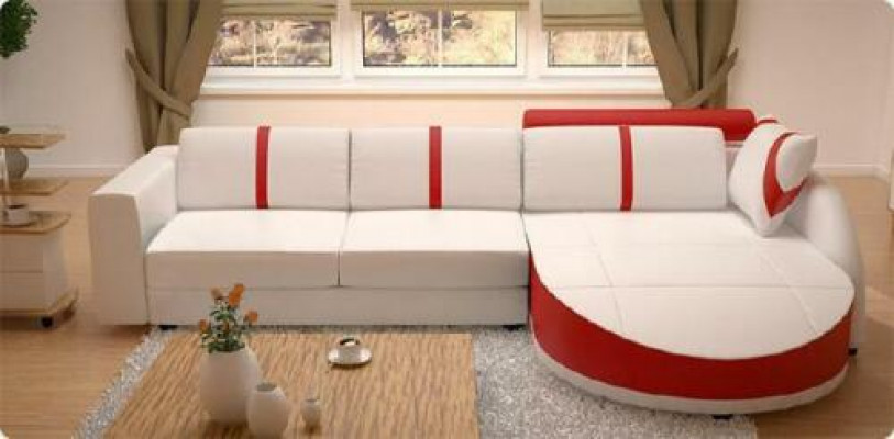 DESIGNERZUCHT SCHLOFZUCHT LEDERECKCOUCH mat USB LEDERSOFA ECKSOFA MAT BETTFUNKTION