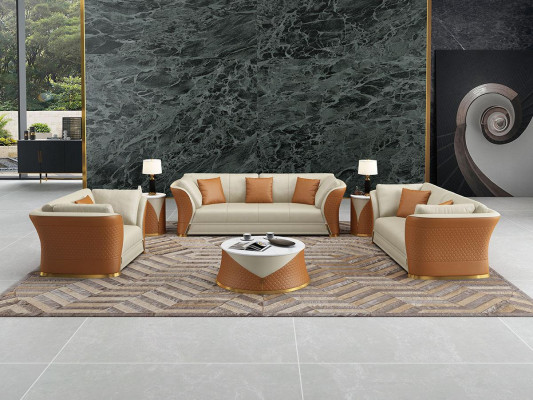 Exklusiv Designer Miwwelen 32 Sëtz Wohnlandschaft Couch Polster Garniture 2-Stéck.
