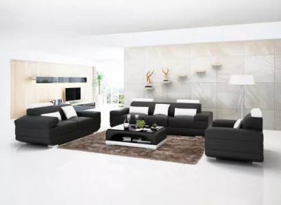 Design Sofagarnitur Couch 321 Sëtzer Dësch Garnituren Lieder Set Grupp 4tlg