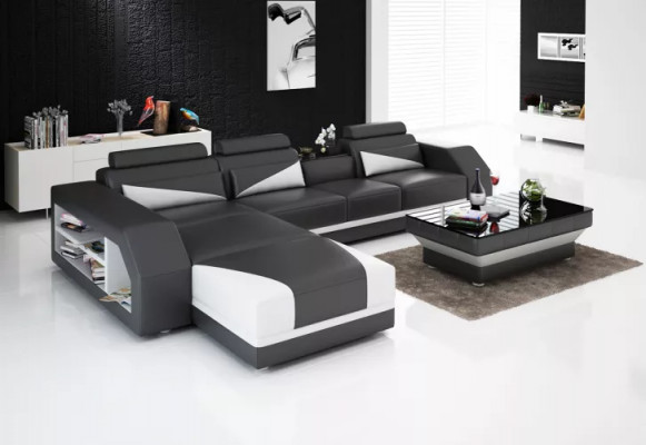 Design Sofa Ecksofa Sofas Canapé Polster Eckgarnitur Eckcouch Sëtzgrupp 2-deelg.