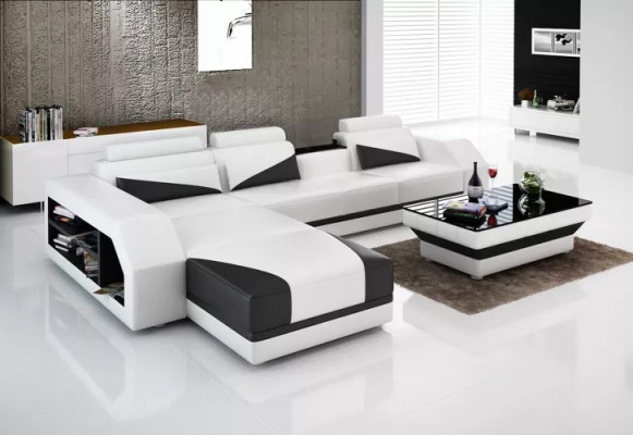 Design Sofa Ecksofa Sofas Canapé Polster Eckgarnitur Eckcouch Sëtzgrupp 2-deelg.