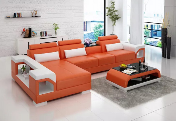 Design Eckcouch Sofa Ecksofa Sofas Couch Polster Eckgarnitur Sëtzgruppen 2 Stéck