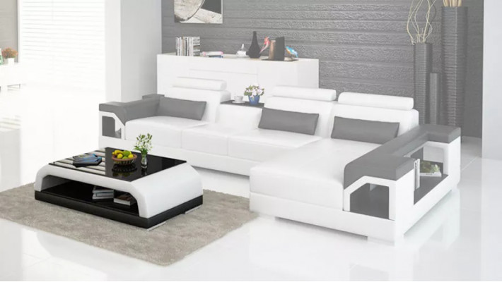 Design Eckcouch Sofa Ecksofa Sofas Couch Polster Eckgarnitur Sëtzgruppen 2 Stéck