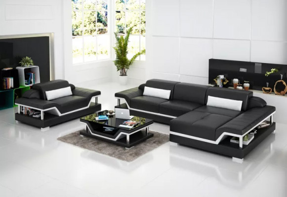 Ecksofa Wunnlandschaft Eckcouch Eckgarnitur Polstersofa L-Form Liederdivan Couch