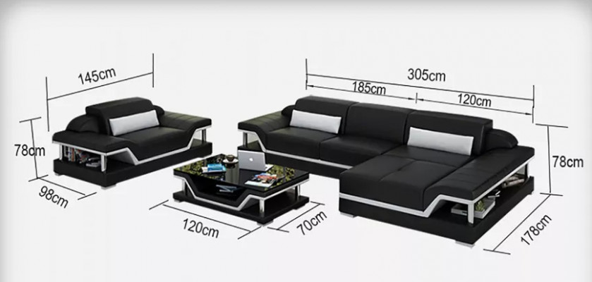 Ecksofa Wunnlandschaft Eckcouch Eckgarnitur Polstersofa L-Form Liederdivan Couch