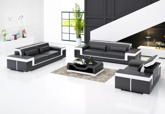 Design Sofagarnitur 321 Sëtzer Set Design Sofa Polster Canapéë Couch Luxus Nei