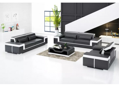 Design Sofagarnitur 321 Sëtzer Set Design Sofa Polster Canapéë Couch Luxus Nei