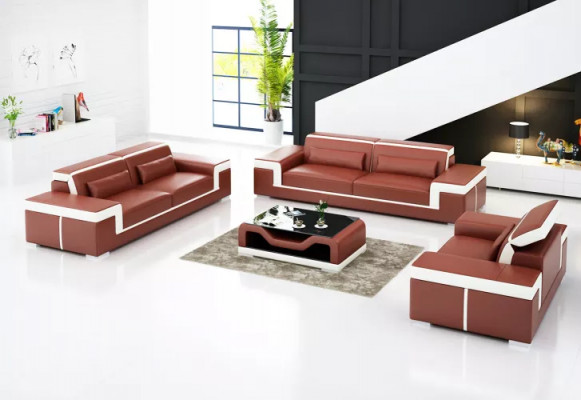 Design Sofagarnitur 321 Sëtzer Set Design Sofa Polster Canapéë Couch Luxus Nei