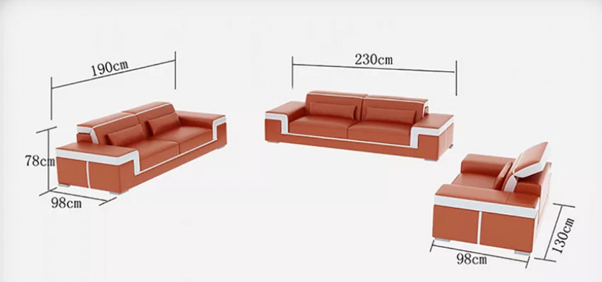 Design Sofagarnitur 321 Sëtzer Set Design Sofa Polster Canapéë Couch Luxus Nei